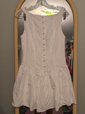 Wild Fable Linen Button-Front Mini Dress